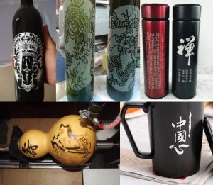 天津北辰区酒瓶葫芦工艺品激光雕刻机
